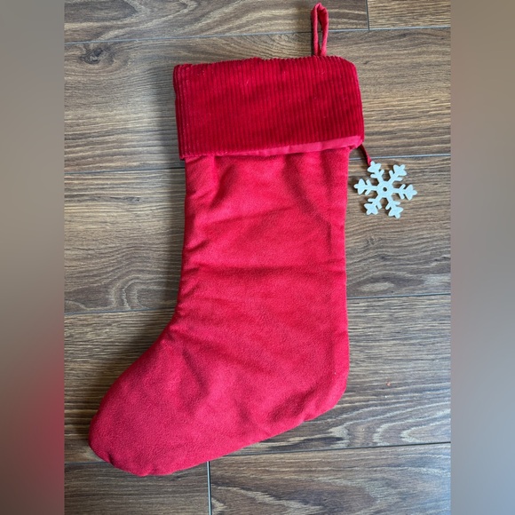 Red Snowflake Stocking - Picture 3 of 4